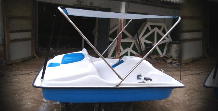 2 Seater Pedal Boat with Canopy Car Model