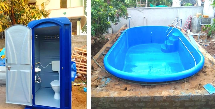FRP pools, Wash rooms & more
